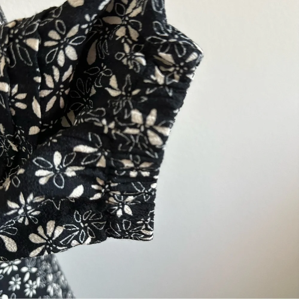 Free people black and white floral dress